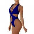 thumbnail image 2 of Traje de baño monokini de una pieza con corte alto y cintura alta para mujer, 2 of 8