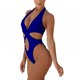 thumbnail image 2 of Traje de baño monokini de una pieza con corte alto y cintura alta para mujer, 2 of 8