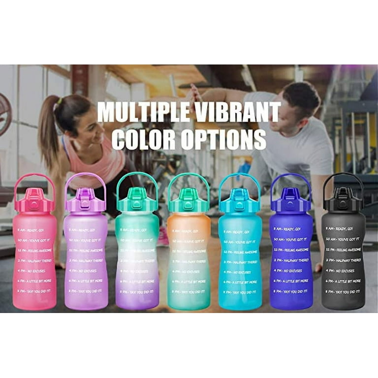 64 Oz / 2L Large Water Jug Motivational Water Bottle with Time