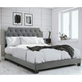 thumbnail image 5 of Belle Isle Furniture  Regal Tufted Queen Size Bed with USB Power Connection - Grey, 5 of 7
