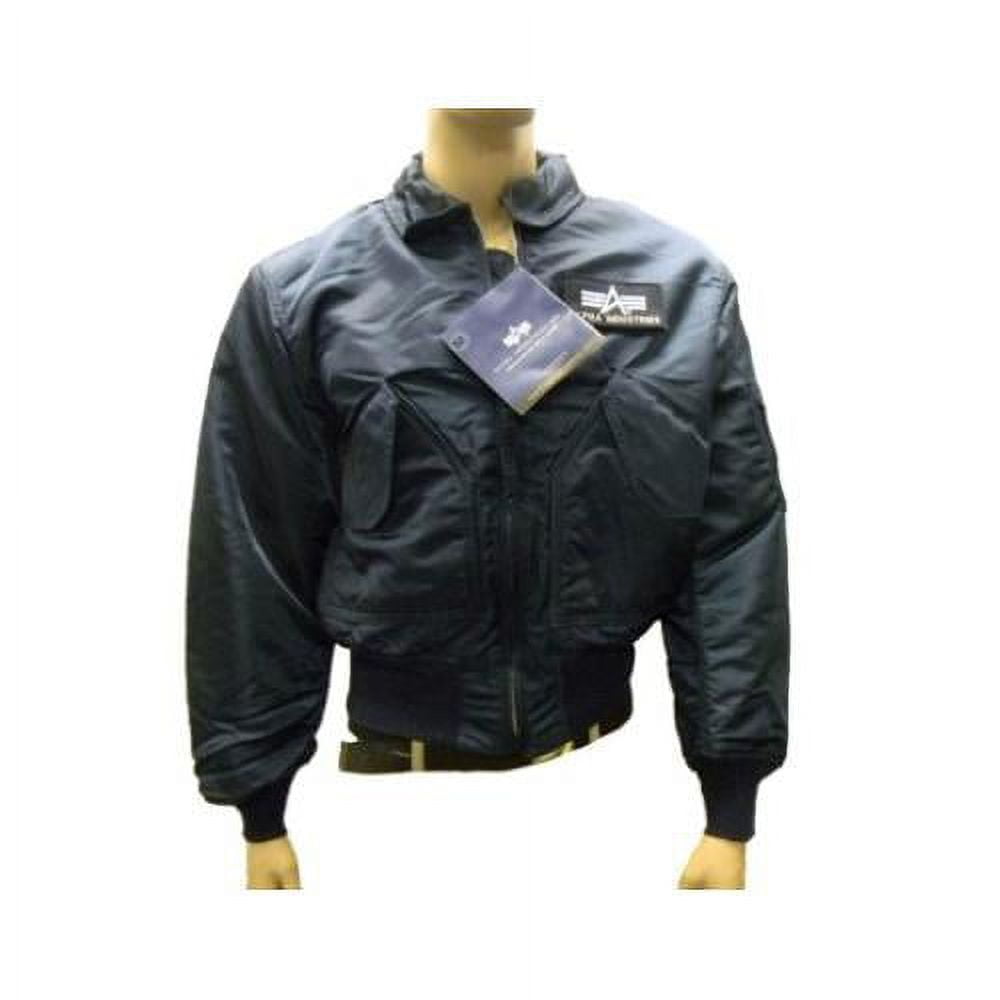【即決特価】ALPHA INDUSTRIES CWU-45/P US NAVY Alpha Industries Men's CWU 45-P Flight Jacket (XS, Black) at