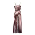 thumbnail image 5 of Kaemgyyd Jumpsuits for Women Wide Leg Spaghetti Strap Sleeveless Rompers Color Block One-Piece Outfits Trendy Clubwear Rompers, 5 of 5