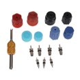 thumbnail image 3 of OULII 16Pcs Set Air Conditioning Service A Cores Seal Kit Assorted Color Plastic Metal Zero Leakage, 3 of 5