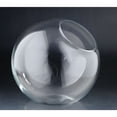 thumbnail image 2 of CC Home Furnishings 13.5" Clear Translucent Solid Shine Pendant Nest Glass Vase, 2 of 2