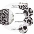 thumbnail image 3 of Leopard Printed Bathroom Shower Curtains with 12 Hooks Polyester Waterproof Shower Curtain for Stalls and Bathtubs Farmhouse Vintage Animals Black Grey Decorative Bathroom Curtain 72x84 Inches, 3 of 9