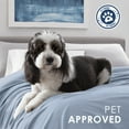 thumbnail image 4 of Comfy Supersoft Fleece Bed Blanket – Lightweight All-Season – Twin Size – Blue, 4 of 8