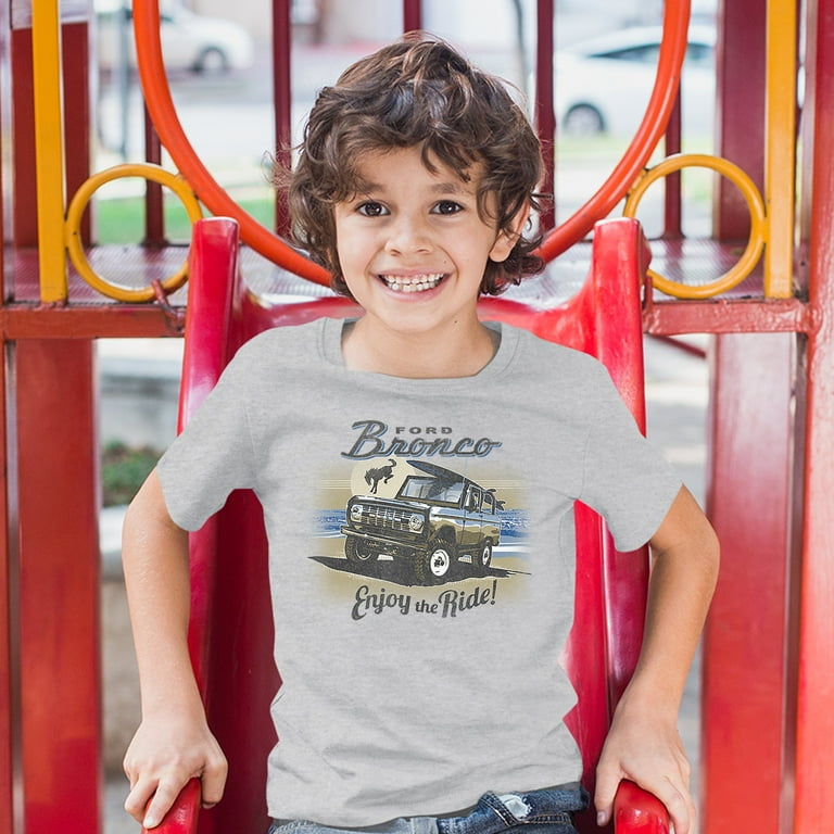 : Ford Bronco Kid's T-Shirt Enjoy The Ride Offroad SUV