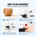 thumbnail image 3 of VEVOR Tufting Gun, Cut Pile Electric Carpet Weaving Flocking Machine, Rug Machines Starter Kit, 7-27 Stitches/sec High Speed Rug Making Tools, 4-25 mm Adjustable Height, 110V, 3 of 9