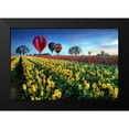 thumbnail image 2 of Lee, William 18x13 Black Modern Framed Museum Art Print Titled - Hot Air Balloons Over Tulip Field, 2 of 5