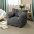 thumbnail image 3 of Pamapic Bean Bag Chair with Corduroy Cover and Armrests, Lazy Sofa for Living Room, 3 of 7