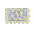 thumbnail image 4 of Sunshine Cornflower Blue Florals Vintage Quilted 100% Cotton Throw Blanket 50" x 60", 4 of 5