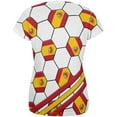 thumbnail image 2 of World Cup Spain Soccer Ball All Over Womens T Shirt Multi X-LG, 2 of 2
