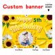 thumbnail image 2 of Banner para decoración de fiesta de cumpleaños con forma de girasol, 6 x 9 pies, AUBAO, 2 of 8