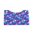 thumbnail image 2 of Pofeuu blue Skull purple flower Print Tissue Box Cover, Modern Decorative PU Leather Rectangular Tissue Box Case Organizer Holder for Vanity Countertop, Night Stands, Livingroom, 2 of 7