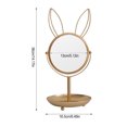 thumbnail image 3 of Langgg Jewelry Storage Rack Large Capacity Multifunctional Display Stand Delicate Decoration Organizer Household Living Room Rabbit storage mirro, 3 of 6