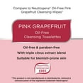 Equate Beauty Pink Grapefruit Oil Free Cleansing Towelettes for Blemish Prone Skin, 40 Count
