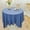 Blue166, variant on Tuvgenk 60%Cotton,40%Linen Linen Tablecloth Waterproof 39*39 Tablecloth Machine Washable Blue Decorations Round Tablecloths