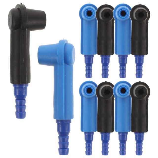OULII Brake Bleeder Kit 10pcs Blue Connectors Disc Brake Oil Tool Air Bleeder Valve For Vehicle Maintenance