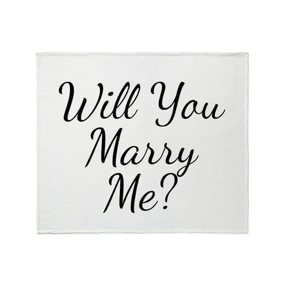 CafePress - Will You Marry Me? Throw Blanket - Soft Fleece Throw Blanket, 50"x60" for All Ages