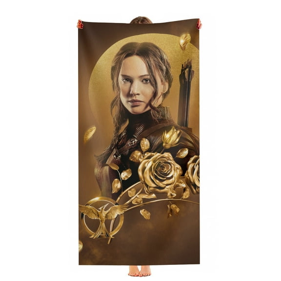 The Hunger Games Beach Towel Gift for Girls Boys Teenager Men 30"x60" Quick Drying Microfiber