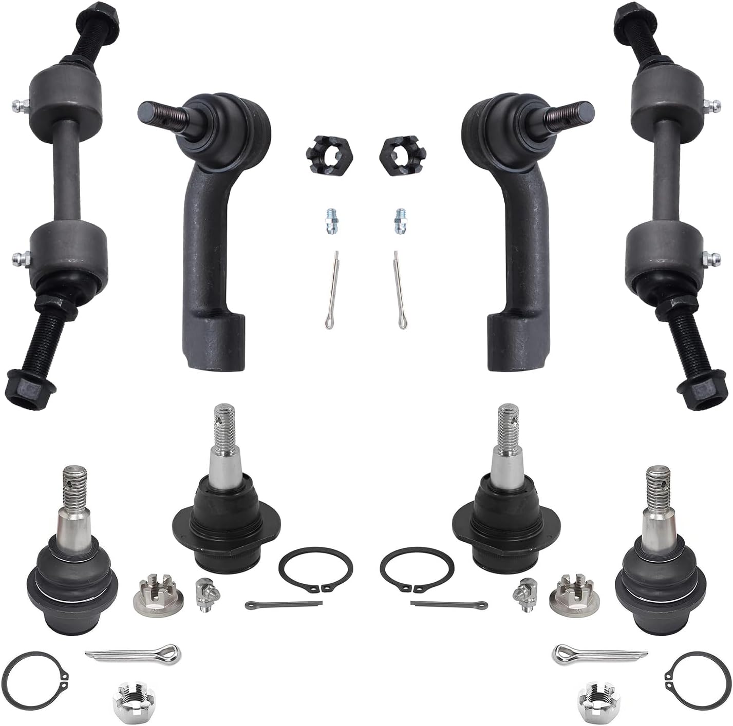 Detroit Axle Front Sway Bar Links Ball Joints Tie Rod Ends