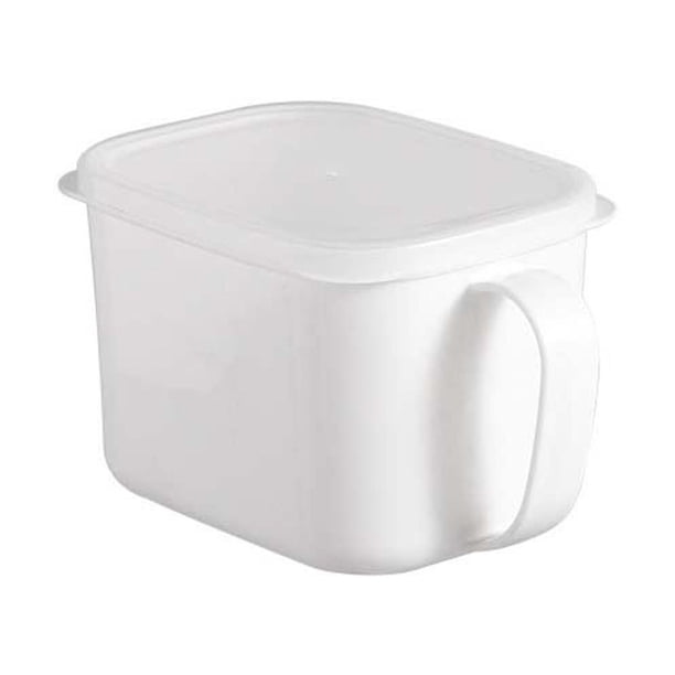 Refrigerador con tapa, caja de conservación fresca, cocina con mango, caja de almacenamiento de alimentos, tanque sellado para granos, caja de almacenamiento transparente, gran capacidad,