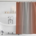 thumbnail image 4 of Dark Orange Grey Ombre Waterproof Fabric Shower Curtain,Modern Gradient Abstract Art Waterproof Fabric Shower Curtain for Bathroom Curtains Bathtubs Hotel Shower Curtains with 12 Hooks Long 72x78in, 4 of 8