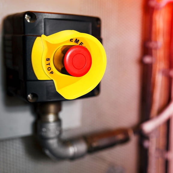 LOLIPPYY Button Emergency Shut Off Button Cover Plastic 1Pcs