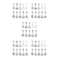 thumbnail image 1 of Guardoinrt 10PCS Lot Labret Tongue Barbells Jewelry Eyebrow Mix Silver 5Set, 1 of 6