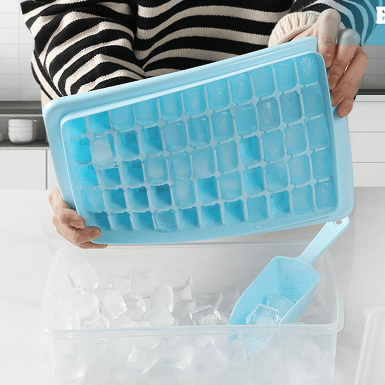 Combler Mini Ice Cube Tray with Lid and Bin, Ice Trays for Freezer 3 Pack,  Upgraded 123X3 Pcs Small Round Ice Cube Trays Easy Release, Mini Ice Maker,  Crushed Ice Tray for