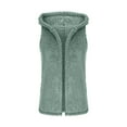 thumbnail image 6 of ‌‌FDGIU Women's Polar Fleece Vest - Lightweight Zip Up Sleeveless Jacket, Casual Oversized Winter Top, 6 of 7