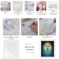 thumbnail image 3 of Paint by Numbers Kit for Adults, Stained Glass Jellyfish Ocean Scene Paint by Numbers, Easy Paint by Numbers Kit for Adults Beginner, DIY Adult Paint by Number Kits on Canvas, Home Decor, 3 of 7