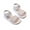 White, variant on Ediodpoh Girls Sandals for Toddlers and Kids Comfortable Casual Party Wear Breathable Soft Sole Everyday Footwear for Ages 1 6 Years Kids Sandals White 6.5