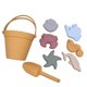 thumbnail image 1 of Juguetes de arena de silicona para niños, juguetes de playa portátiles, regalo divertido, juego de cubo de playa para actividades de verano, fiesta de cumpleaños Amarillo, 1 of 8