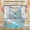 thumbnail image 6 of Vadktai Zippered Storage Bag for Closet King Comforter, pillow, quilt, bedding, Clothes, Blanket Organizers with Large Clear Window & Carry Handles Space Saver, 6 of 9