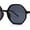 Tortoise Black, variant on Mens Retro Squared Octagon Plastic Hippie Sunglasses All Black
