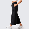 thumbnail image 6 of MLDRA Pants for Women Wide Leg Cropped Sweatpants High Waisted Lounge Yoga Pants with Pockets Baggy Casual Travel Work Everyday Comfort 2025 Fall Black, 6 of 7