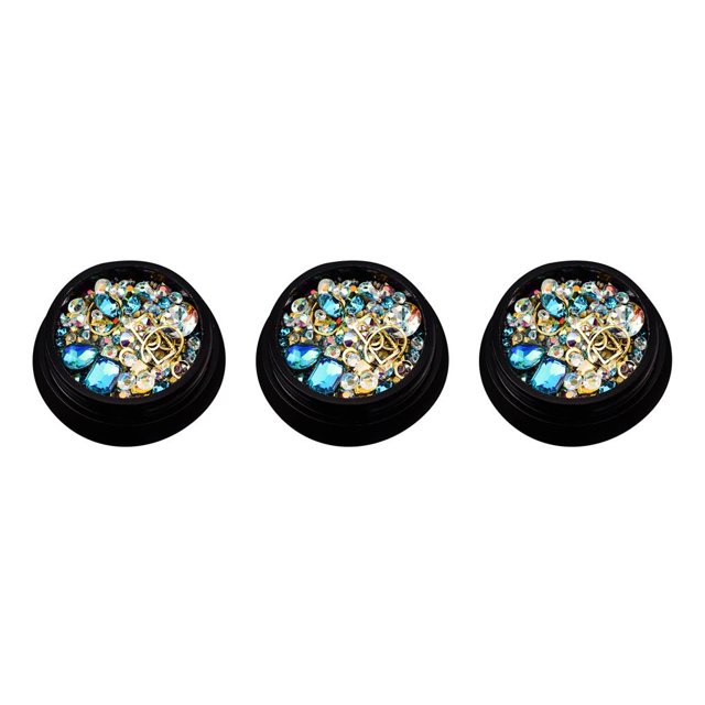 maskred 1/2/3/5 Hi.FANCY Multi Types 3D Gold Silver Crystal Rhinestones Pearl Alloy Glitter Jewelry Manicure Sticker Tips Decor 8 3PCS