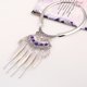thumbnail image 5 of Qarigey Mujer hombre aleación borla collar moda collares colgante joyería regalos accesorio cumpleaños club nocturno Bar Ropa, zapatos y accesorios Miscelánea Violeta Qarigey AP014684-03, 5 of 6