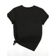 thumbnail image 3 of Valentine's Day Print T-shirt, Casual Short Sleeve Crew Neck Top For Spring & Summer, Women's ClothiCamisetas para mujer, lindas camisetas con estampado gráfico, de manga corta, estilo casual, para ve, 3 of 7
