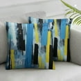 thumbnail image 2 of Shangniulu Abstract Stripes Pillow Cover Geometric Multicolor Stripe and Teals Ink Texture Cushion Long Pillowcase with Zipper Farmhouse Pillow Covers Decorative Large Bedding Pillow Cases for Couch, 2 of 6