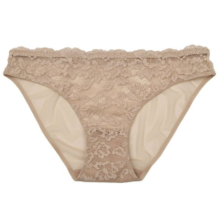 Lmnyox Women s Low Rise Panties Breathable Lace Bikini Briefs Seamless No Show Underwear Fashion Hipster Panty
