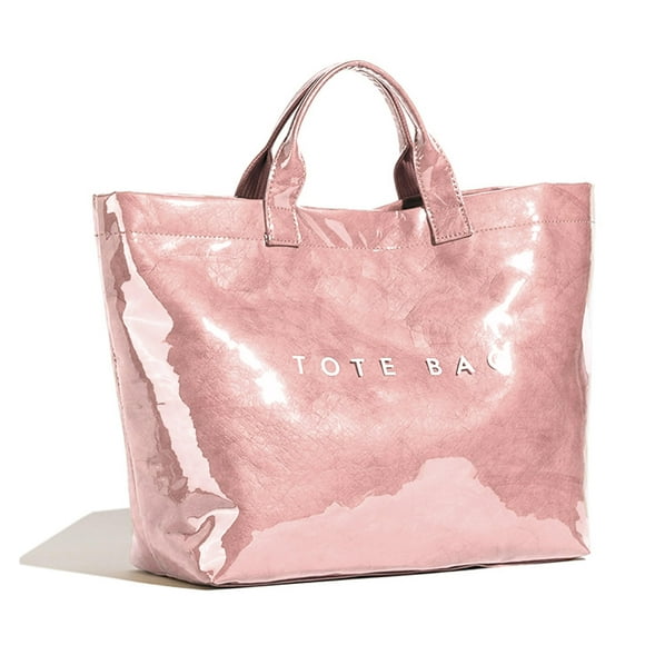 Bolsa de mano BBIQI para mujer, grande, de PVC transparente, impermeable