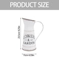 thumbnail image 3 of Piwvid Rustic Galvanized Watering Can and Decorative Pitcher, Vintage Flower Vase with Greetings, Farmhouse Jug for Living Room, Kitchen, Office (2 Sizes), 3 of 7