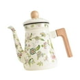 thumbnail image 2 of Tetera de cocina, cafetera esmaltada, diseño vintage, calentador de agua para exteriores, calentador de leche, agua hirviendo, cafetera, hervidor de, 2 of 8