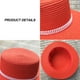 thumbnail image 3 of Sombrero de ala ancha y plana con parte superior de perla para mujer, de circunferencia de 56 a 58 cm, sombrero para el sol, plegable, para exteriores, para verano, 3 of 5