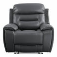 thumbnail image 2 of Lamruil Recliner in Gray Top Grain Leather, 2 of 6