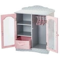 thumbnail image 4 of Olivia's Little World 18" Doll Wooden Double Door Shaker Dresser, 4 of 12