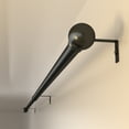 thumbnail image 4 of Logmey Black Curtain Rod 28"-48" Adjustable with Ball Top Cover, 4 of 7