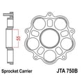 thumbnail image 2 of JT Aluminum Rear Sprocket Carrier 520/525 (JTA750B), 2 of 2